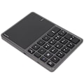 Miniatyrbild 6 av 8: Trådlös numerisk knappsats Touchpad Design 22 tangenter 2,4G Dual Mode Anslutning Typ C Gränssnitt Laptop Tangentbord Grå