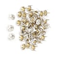 Pikkukuva 6 / 8: 50 kpl 7 mm DIY Hopeakäpäläinen Pyöreä A-Luokan Kristalli Strass Hanttöille ja Koristeluun (Valkoinen)