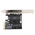 Miniatyrbillede 5 af 8: Udvidelseskort PCIE til 5 porte SATA3.0 modul konverterkort JMB585 chip til computer