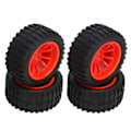 Miniatyrbilde 4 av 8: 4 stk RC-dekk 1/10 RC-bil RC-dekk RC-tilbehør for HSP 94111 94188 94108 Rouge