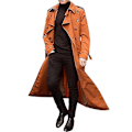 Pikkukuva 2 / 5: Miesten kaksoisrintainen trench-takki XL Oranssissa