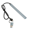 Miniatyrbild 7 av 8: Typ C Hub 7-gränssnitt 5 Gbps aluminiumlegering Plug and Play Space Grey USB 3.0 dockningsstation för stationär bärbar dator