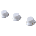 Miniatyrbild 4 av 8: 3PCS Potentiometer Vridknappar Tonvolymkontrollratt Ersättning för elgitarr Bas Vitknopp Guldbokstäver