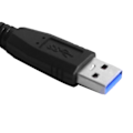 Pikkukuva 8 / 8: USB3.0 Gigabit Ethernet -sovitin 10/100/1000 Mbps Plug and Play USB RJ45 -sovitin Windowsille ja Linuxille Musta