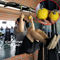 Miniatyrbild 2 av 6: Bergsklättring Pull Up Ball Pekande boll Grip Styrketräning Pull Up Ball