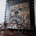 Miniatyrbillede 6 af 8: Evil Dead Bogstavbog Læder Indbundet Journal Trollformler Dekoration Gyserfilm Rekvisit Dekor Notesbog