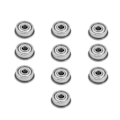 Miniatyrbillede 7 af 7: 10 stk F624ZZ Miniatyr Flenslejer 4x13x5mm