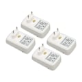 Miniatyrbilde 5 av 8: 4 stk strømsparboks Profesjonell smart høy effektiv Sikker husholdningsenergisparer for hjemmekontor 90‑250V EU-kontakt