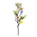 Miniatyrbilde 1 av 7: 3 stk påskedekorasjon Eggtre gren Fargerike skumegg stilker for påskedagen Hjemmedekorasjon 35cm