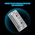 Miniatyrbild 5 av 8: ABS-plasthölje Skyddsfodral Cover Shell för Raspberry Pi Zero W / 1.3 (Transparent)