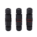 Miniatyrbilde 1 av 8: 3 stk Vanntette Kabelkontakter 3-polet Straight Through IP68 Vanntett Kontakt for LED Uteliys, Fontener