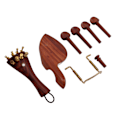 Miniatyrbillede 2 af 8: Violinreparation Dele Tilbehør High End Jujube Træ Bagstykke Hakkestøtte Stemning Peg End-knap
