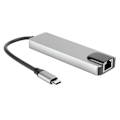 Pikkukuva 2 / 8: 5-in-1 Type-C Hub HDMI-sovittimella 4K Type-C Gigabit Ethernet RJ45 laajennusporttiin