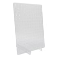 Miniatyrbild 7 av 8: Akryl Pegboard Display Stand Transparent Smycken Organization Craft Show Peg Board Rack Stand för örhängen