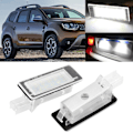Miniatyrbillede 6 af 8: 2 stk. fejlfri bilnummerplade LED-lys Passer til Dacia Duster 2010-2015
