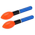 Miniatyrbillede 6 af 8: 2 stk LED fiskeflodder og bobbers Plast Natfiskeri Glow Bobbers Float Lys Tilbehør Blå