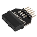 Miniatyrbillede 6 af 8: USB Moderkortsdeler Motherboard Usb2.0 9-pins til Usb3.0 19-pins frontpanel Forbindelseshunkontaktkonverteringsadapter