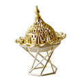 Miniatyrbillede 3 af 7: Guld røgelsebrænder Elegant rustfrit metal Vintage røgelsebrænder til hjemmet soveværelse