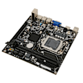 Pikkukuva 3 / 8: Työpöytäemolevy LGA1155 liitäntä Dual Channel DDR3 4 SATA 2.0 M.2 NVME PCIe 2.0 X16 VGA HD-lähtö ITX-emolevy