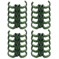 Miniatyrbilde 2 av 7: 20 stk Bindingsringer Segmentert design Holder 60 ark 11 mm Bindingsdybde Kontorrekvisita Grønn