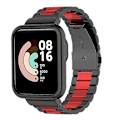Miniatyrbillede 1 af 5: Mi Watch Lite/Redmi Watch Holdbar Armbåndsrem - Sort/Rød