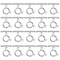 Miniatyrbillede 2 af 8: 20 Sæt Armbånds Toggle Spænder Rustfrit Stål OT Spænde Halskæde DIY Smykke Tilbehør