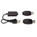 Miniatyrbillede 1 af 8: Smart USB-lader til USB-adapter med LED-indikator Intelligent overopladningsbeskyttelse Sort