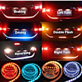 Miniatyrbillede 7 af 8: 12V Bil Flow Type LED Strip Lys Bagagerum Blinklys Bar Bagagerum Strips Lampe