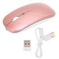 Miniatyrbild 1 av 8: LED 2,4 GHz trådlös mus Justerbar DPI USB-laddning Anti Fingerprint Silent Mouse Trådlös för LaptopRose Gold