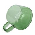 Miniatyrbillede 2 af 8: Gennemsigtig kaffekop 250 ml borosilikatglas kop te vand mælkekrus med håndtag grøn