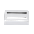 Miniatyrbild 1 av 8: Två spår metall gitarr pickup väska Mässing Humbucker skydd för elgitarrer Silver