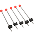Miniatyrbilde 2 av 8: 5 STK Mini Vinter Isfiskespø Toppspiss Bærbar Utendørs fiskespø Rød Ball Spring Tips