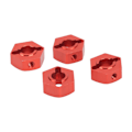 Pikkukuva 7 / 8: 14 mm kuusiokoloinen navakitti Alumiiniseos Universal Upgrade Hex Adapter ARRMA Senton 1/10 RC-autolle Punainen