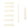 Miniatyrbild 5 av 8: Akustisk gitarr Bridge Set Mutter Sadelsträngstift Plastinstrument Tillbehör för att spela