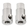 Miniatyrbilde 5 av 8: 2 stk. metall bakakseldeler for 63 mm dekk Passer for WPL D12 1/10 RC lastebil (045S)
