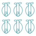 Miniatyrbillede 8 af 8: 100 stk. Formede Papirclips Fiskeform Metal Bærbare Kontorclips til Filklassificering Dokumentorganisering