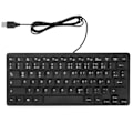 Miniatyrbilde 1 av 8: Datatastatur Ergonomisk design UltraTynn Mini Holdbar Ledningsført 78 Taster Mekanisk Tastatur for PC Bærbare datamaskiner (tysk)
