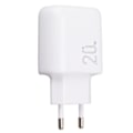 Miniatyrbilde 8 av 8: 20W Telefonkontakt Strømadapter Dobbel Port PD Jack QC 3.0 Telefon Vegglader Kontakt for Smarttelefon EU 100-240V