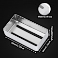Miniatyrbild 4 av 8: Två spår metall gitarr pickup väska Mässing Humbucker skydd för elgitarrer Silver