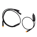 Miniatyrbilde 7 av 8: 1T2 Elcykkelbrems delt kabel Gir Sensor Forlengelsesledning for BAFANG Mid Motor
