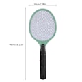 Miniatyrbillede 2 af 8: Trådløs batteridrevet Elektrisk Flue- og Myggesmækker Bug Zapper Racket Insekter Dræber Grøn