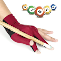Miniatyrbillede 1 af 8: 3 Åbne Finger Billard Handsker til Mænd Kvinder Elastiske Skridsikre Slidstærke Åndbare Pool Cue Handsker til Venstre Hånd