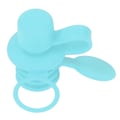 Miniatyrbilde 3 av 8: Adapter for flaskehette Myk flaske Topppip Adapter Matkvalitet silikon Vaskbar lekkasjesikker flaske adapter for småbarn Påfugl Blå