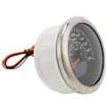 Miniatyrbillede 2 af 8: 85 mm GPS-fartmåler 0-200 MPH 0-300 km/h IP67 Vandtæt Digital Farverig Baggrundsbelysning Tureteller til RV Båd Sort