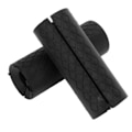 Miniatyrbillede 3 af 8: 1 Par Stanggreb Runde Wrap-Around Dumbbell Greb Silikon Antiskid Tykkere Dumbbell Pude til Vægtløftning Muskelopbygning Sort