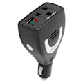 Miniatyrbild 1 av 8: 75W DC12V till AC 220V bilströmomvandlare omvandlare USB-laddaradapter