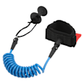 Miniatyrbillede 5 af 8: 5,5 mm 4 fods Paddle Board Håndledsrem Elastisk TPU Håndleds Surfkoppel Stand Up Paddle Leash til Surfbræt Blå