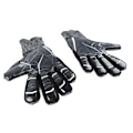 Miniatyrbillede 8 af 8: Fodboldmålmandshandsker Åndbare Fodboldhandsker Professionelle Anti-Slip Fodboldhandsker Sorte Nummer 8
