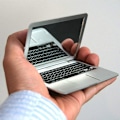 Miniatyrbilde 1 av 6: Mini Lomme Laptop Speil Dator Glasspeil Hjem Notebook Speil