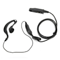 Miniatyrbillede 3 af 8: Tovejsradio vandtæt headset med mikrofon C Form Enkelt Headset til BFUV9R BFA58 BF9700 BFUV 9R Plus